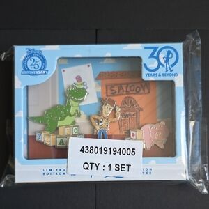 Disney 25th Anniversary Toy Story Limited Edition Pin Set Of 1965